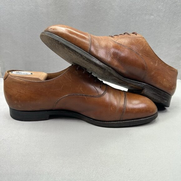 Crockett & Jones Whitehall Mens Size US 10.5 (UK 9.5) Oxfords Brown Leather 330 - Picture 5 of 9